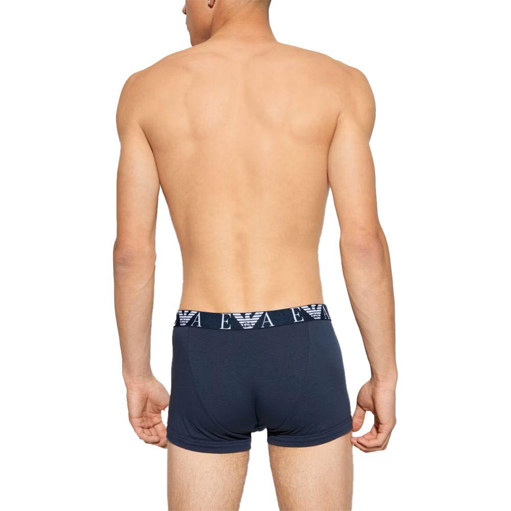 Emporio Armani Underwear Blue Cotton Underwear - Arichezz.store