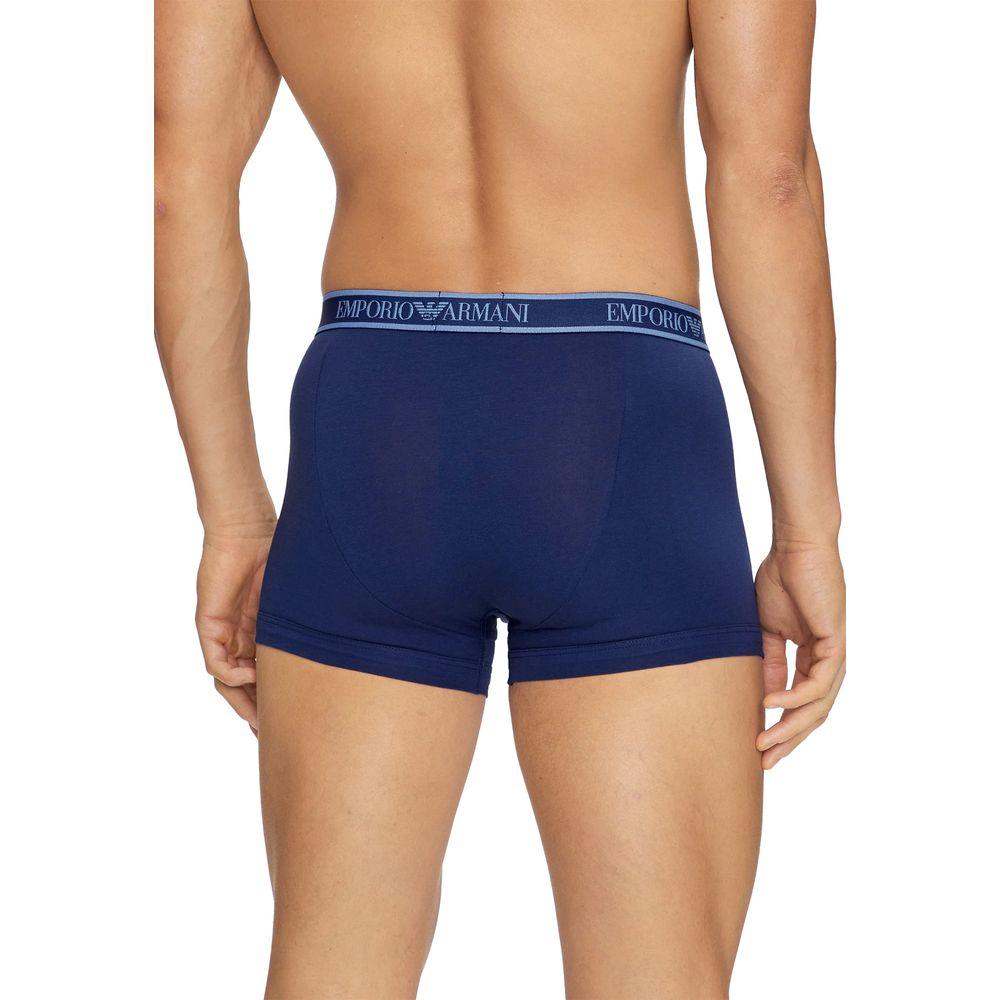 Emporio Armani Underwear Blue Cotton Underwear - Arichezz.store