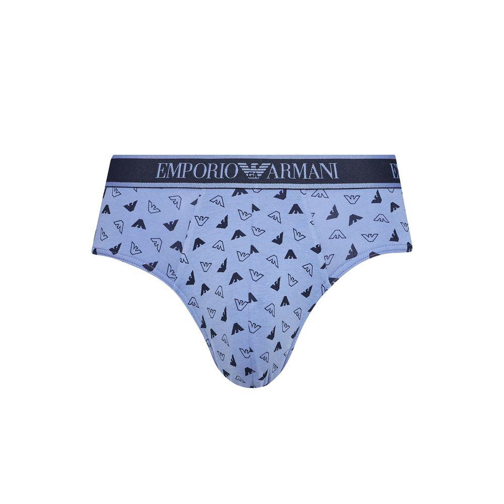 Emporio Armani Underwear Blue Cotton Underwear - Arichezz.store