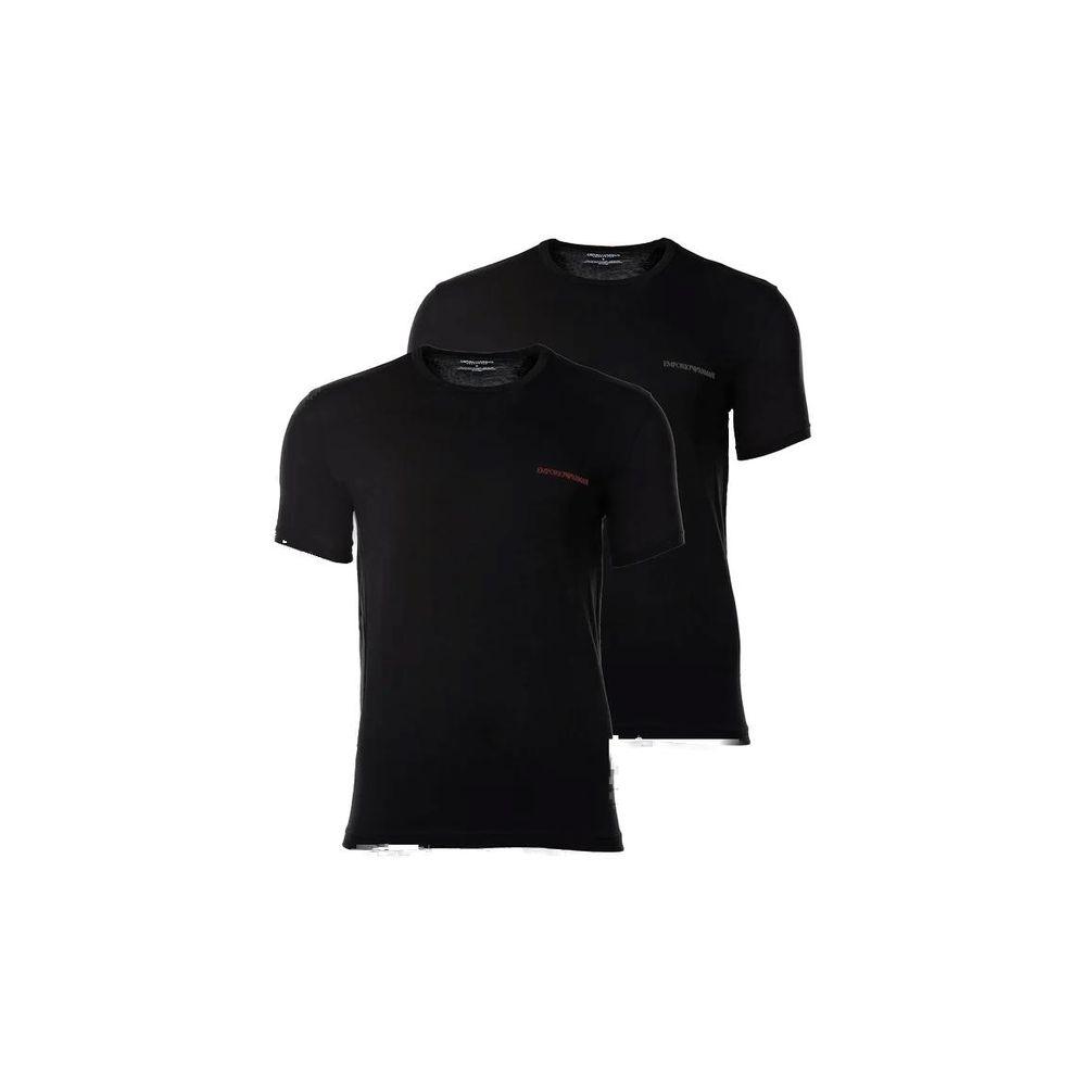 Emporio Armani Underwear Black Cotton T-Shirt - Arichezz.store