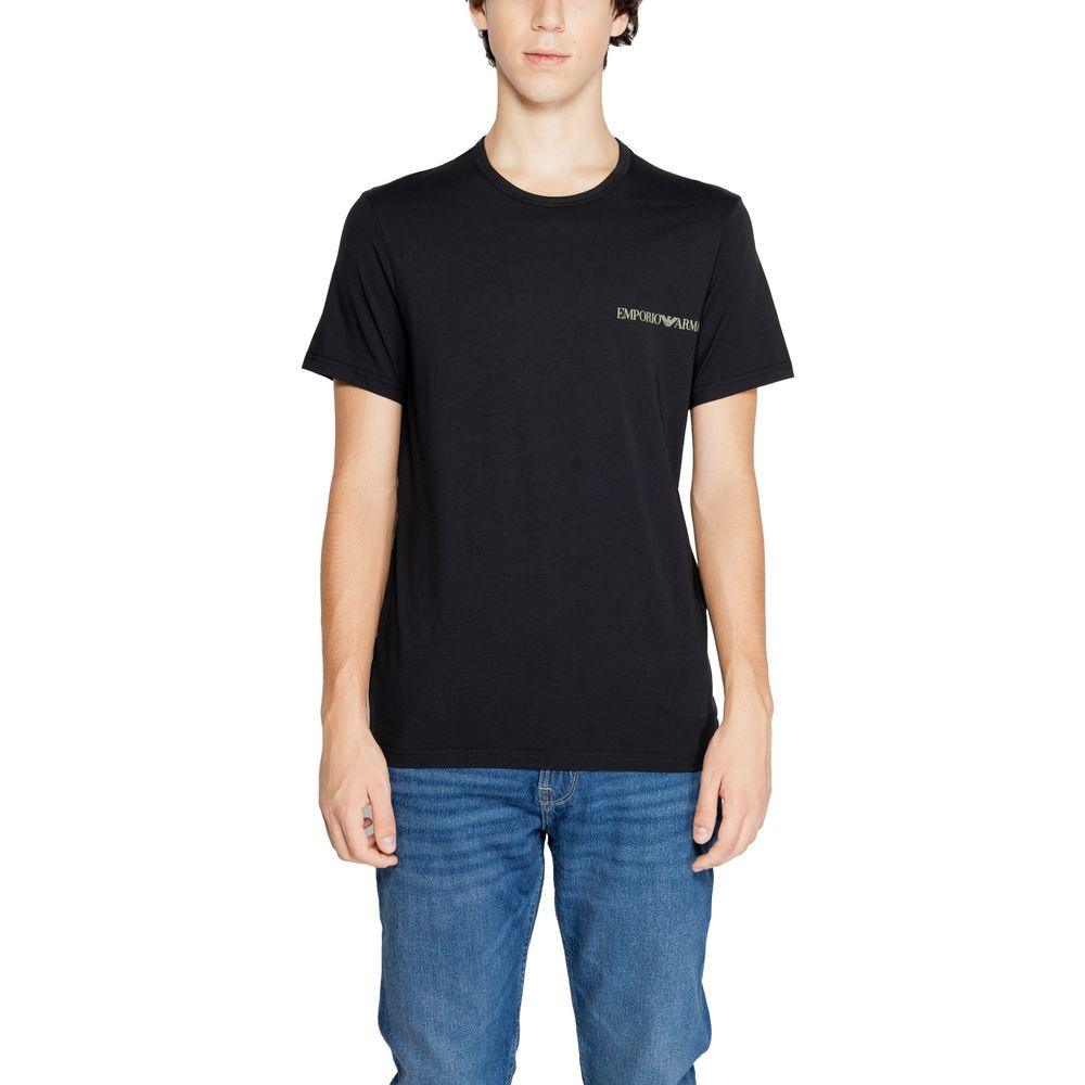 Emporio Armani Underwear Black Cotton T-Shirt - Arichezz.store