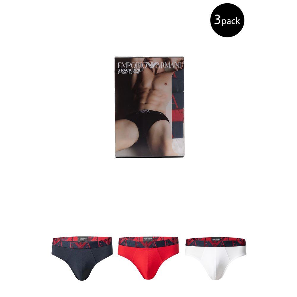 Emporio Armani Underwear Red Cotton Underwear - Arichezz.store