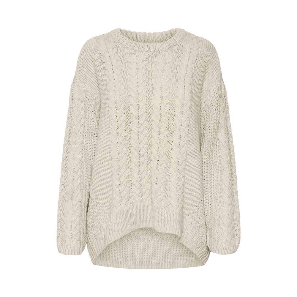 Vero Moda Beige Cotton Sweater