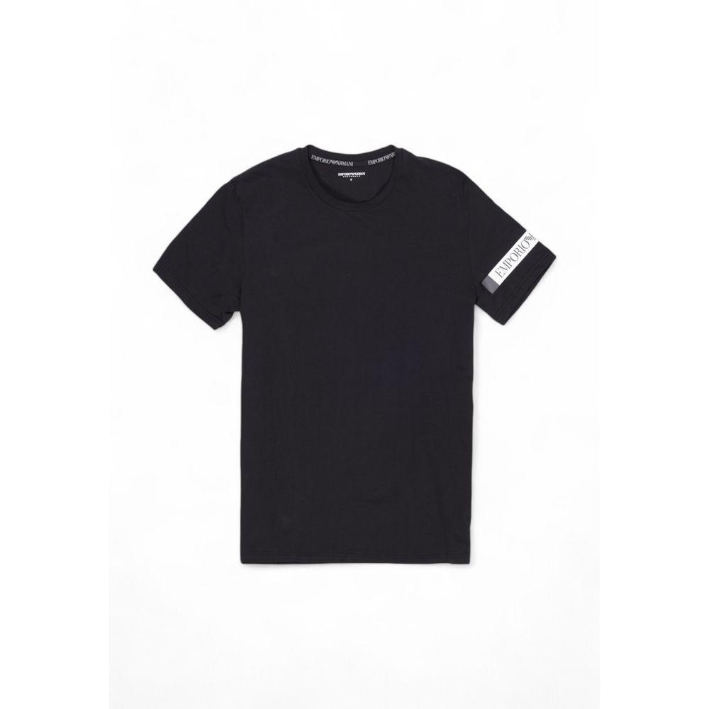 Emporio Armani Underwear Black Cotton T-Shirt - Arichezz.store