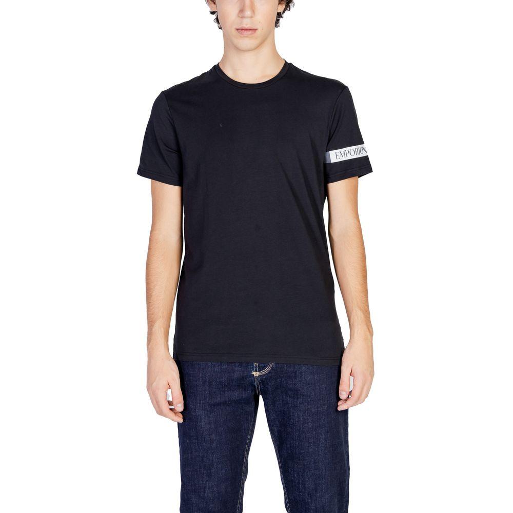 Emporio Armani Underwear Black Cotton T-Shirt - Arichezz.store