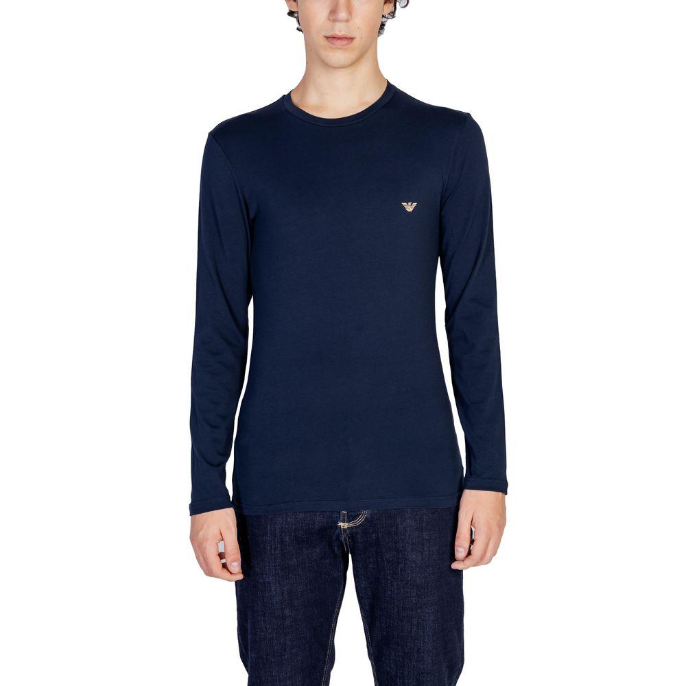 Emporio Armani Underwear Blue Cotton Shirt - Arichezz.store