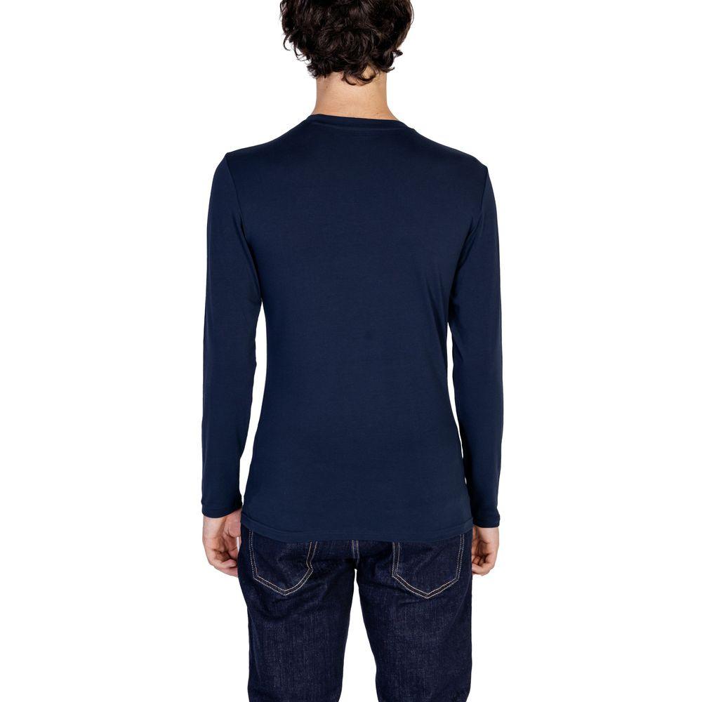 Emporio Armani Underwear Blue Cotton Shirt - Arichezz.store