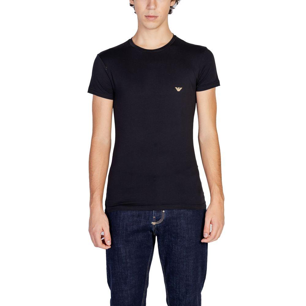 Emporio Armani Underwear Black Cotton T-Shirt - Arichezz.store