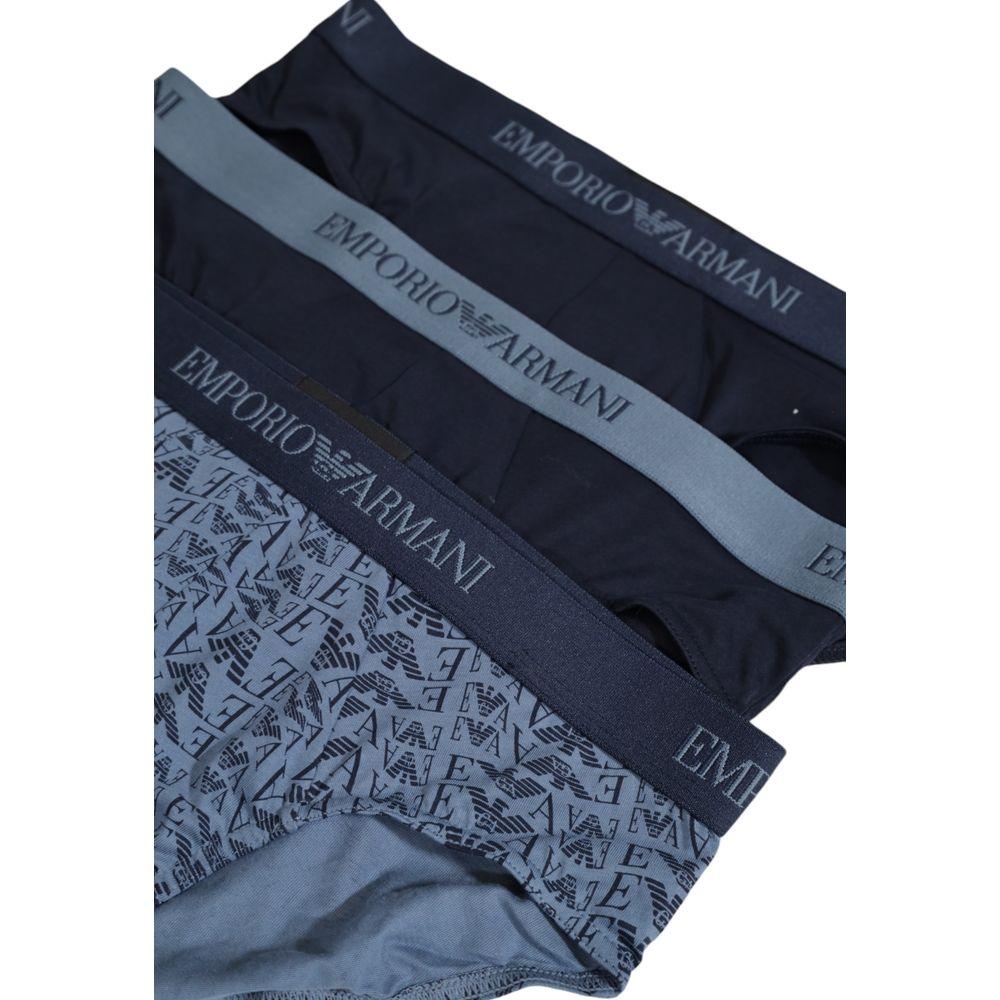 Emporio Armani Underwear Blue Polyester Underwear - Arichezz.store