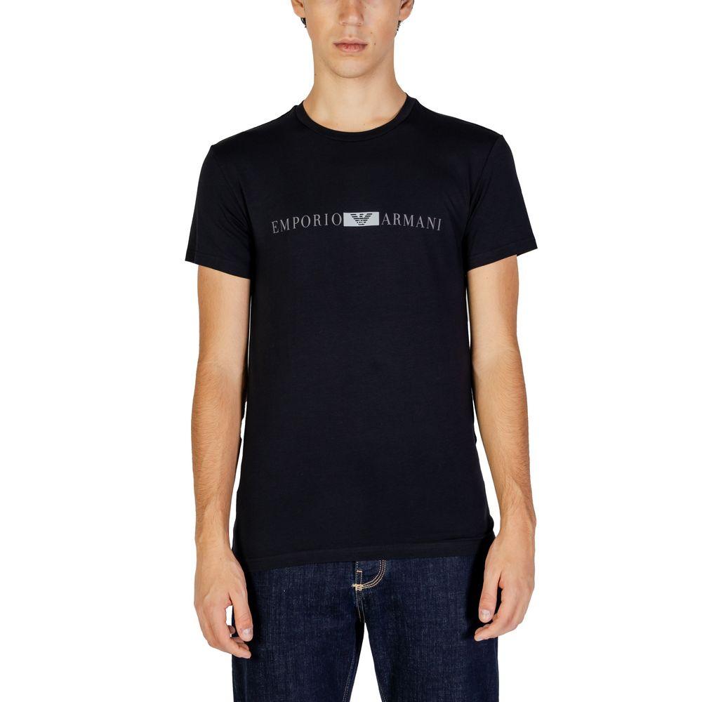 Emporio Armani Underwear Black Cotton T-Shirt - Arichezz.store