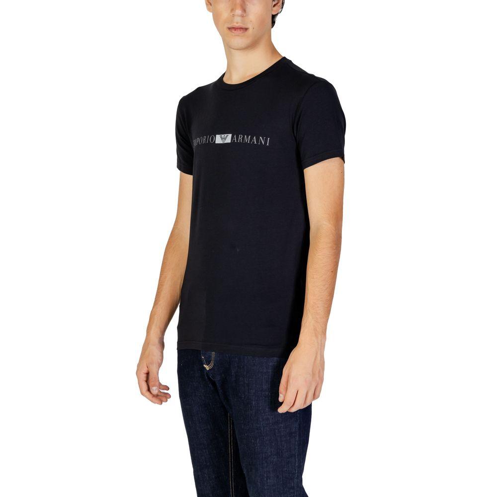 Emporio Armani Underwear Black Cotton T-Shirt - Arichezz.store