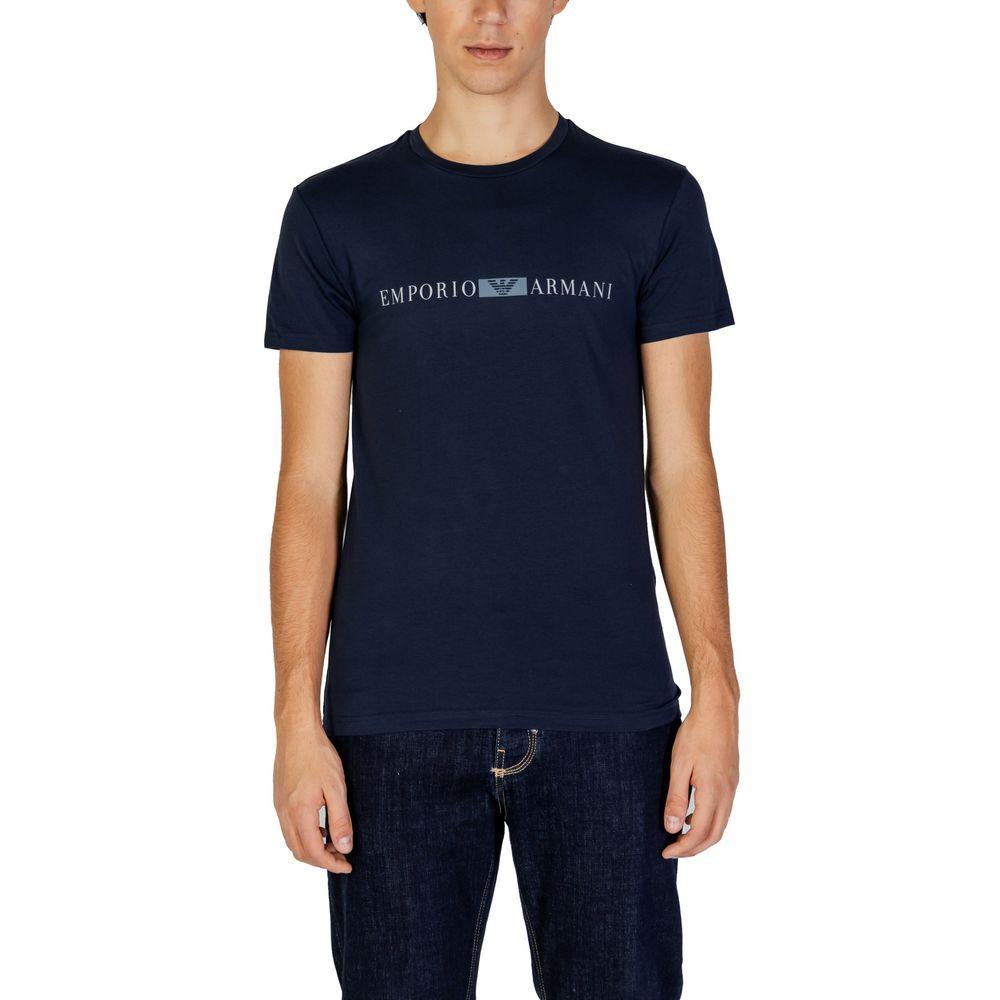 Emporio Armani Underwear Blue Cotton T-Shirt - Arichezz.store