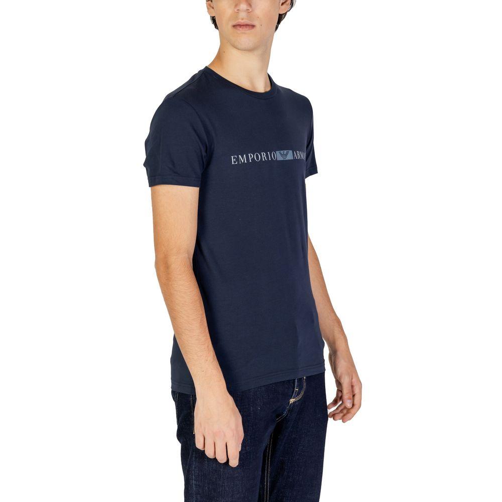 Emporio Armani Underwear Blue Cotton T-Shirt - Arichezz.store