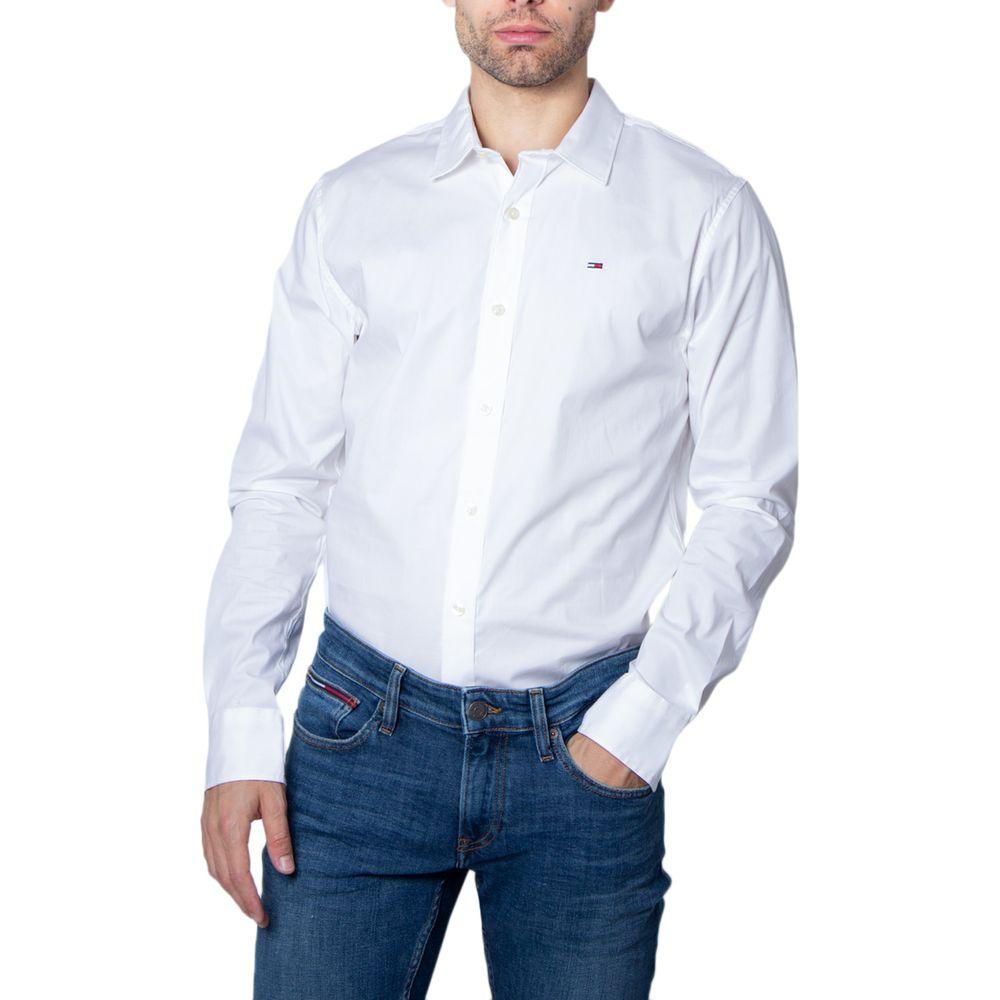 Tommy Hilfiger Jeans White Cotton Shirt - Arichezz.store