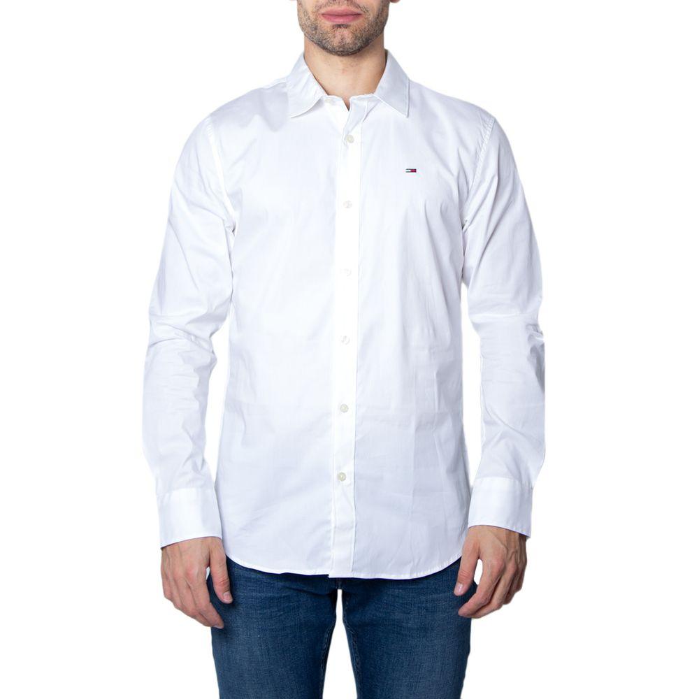 Tommy Hilfiger Jeans White Cotton Shirt - Arichezz.store