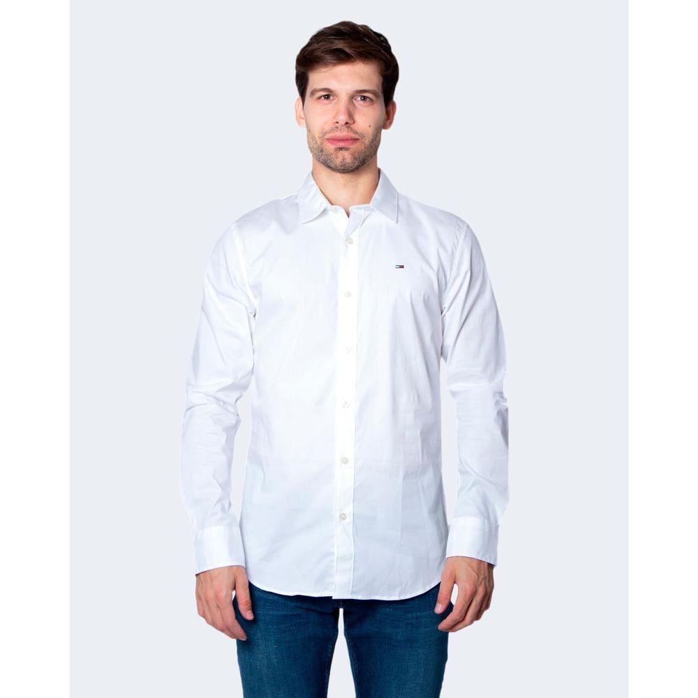 Tommy Hilfiger Jeans White Cotton Shirt - Arichezz.store