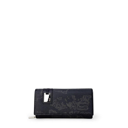 Alviero Martini Prima Classe Black Leather Wallet - Arichezz.store