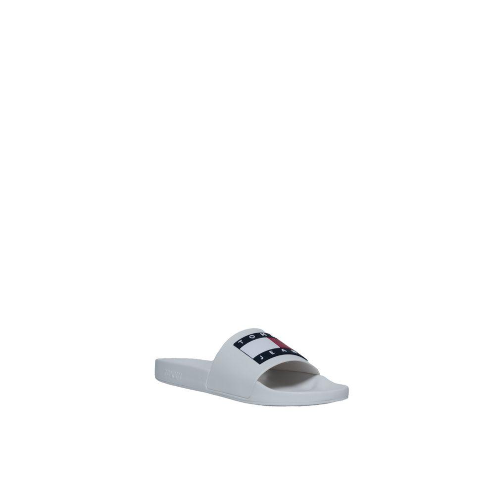 Tommy Hilfiger Men's Cream Polyurethane Sandals - Arichezz.store