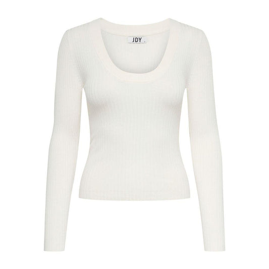 Jacqueline De Yong White Viscose Tops & T-Shirt - Arichezz.store