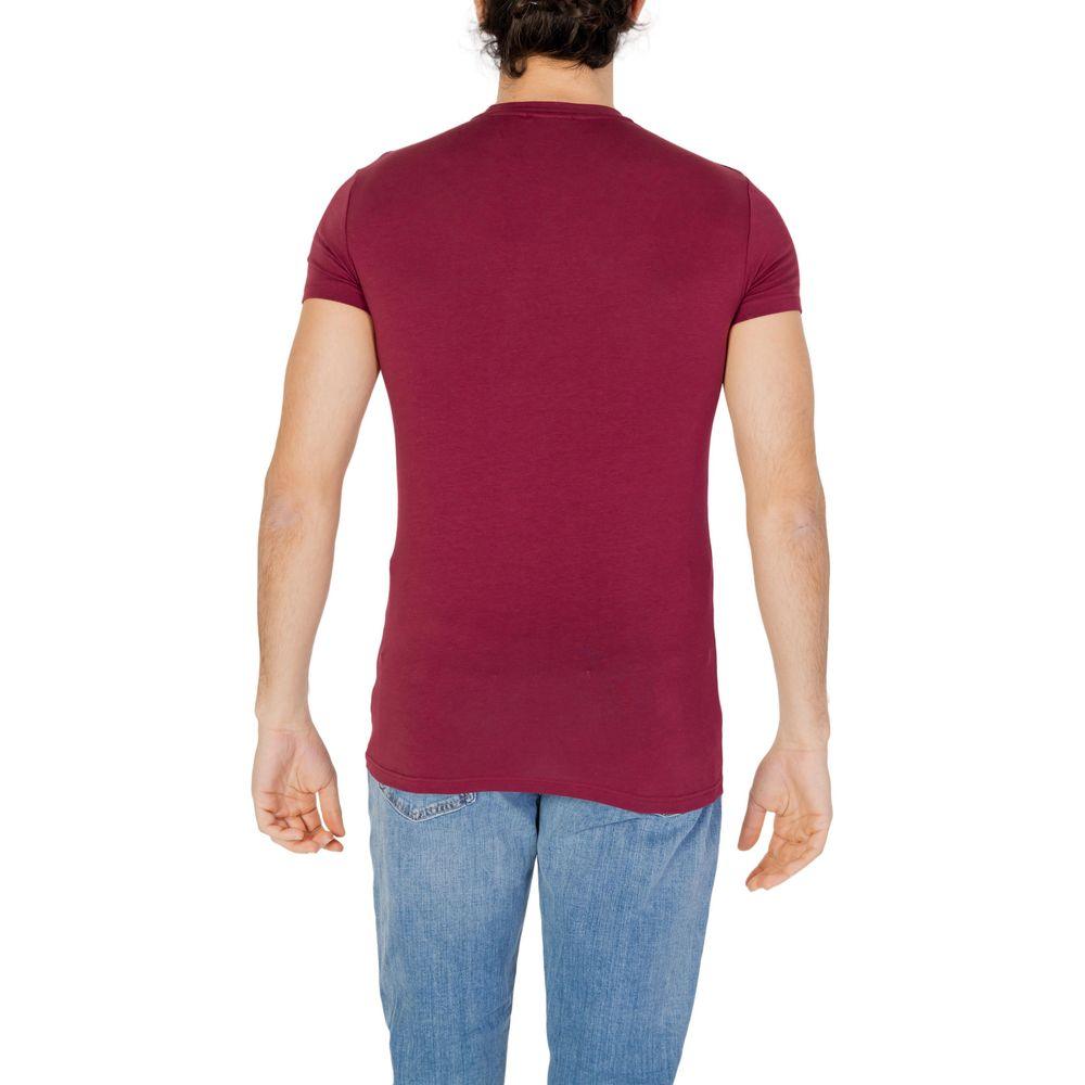 Emporio Armani Underwear Bordeaux Cotton T-Shirt - Arichezz.store