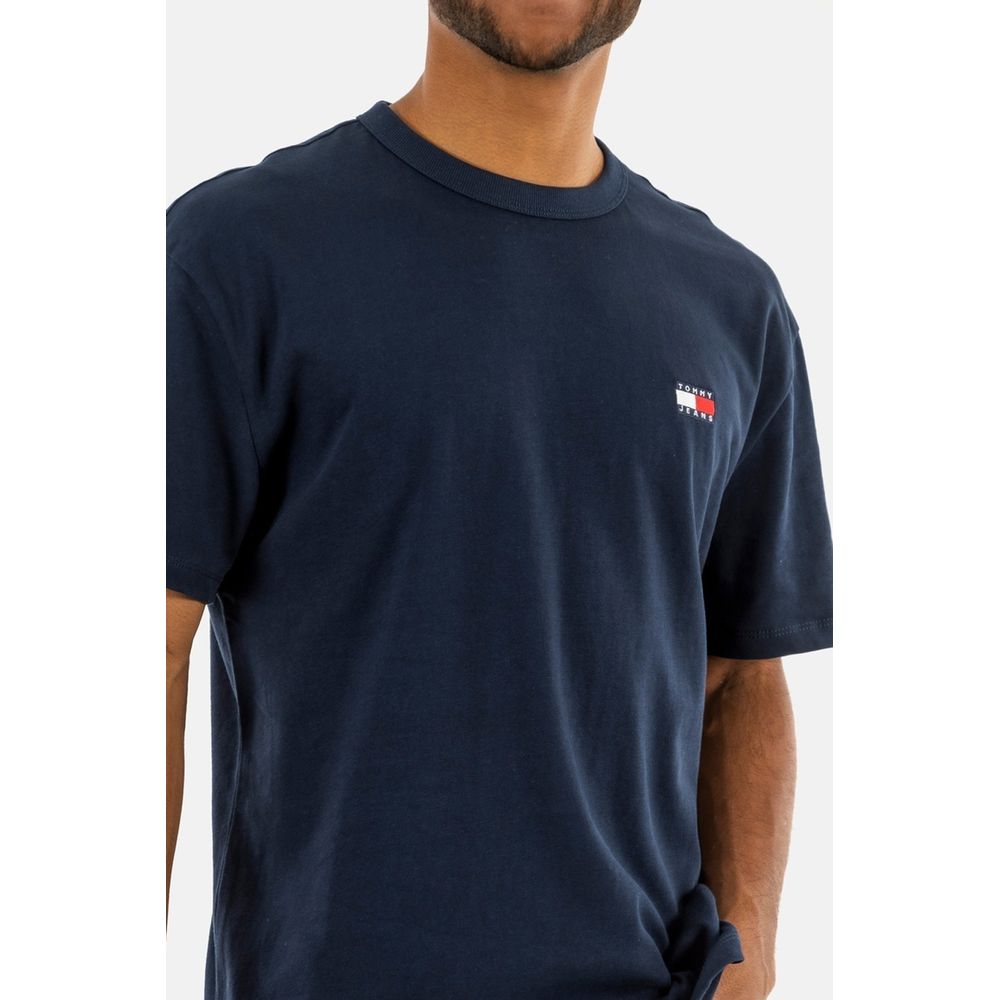 Tommy Hilfiger Jeans Blue Organic Cotton T-Shirt - Arichezz.store