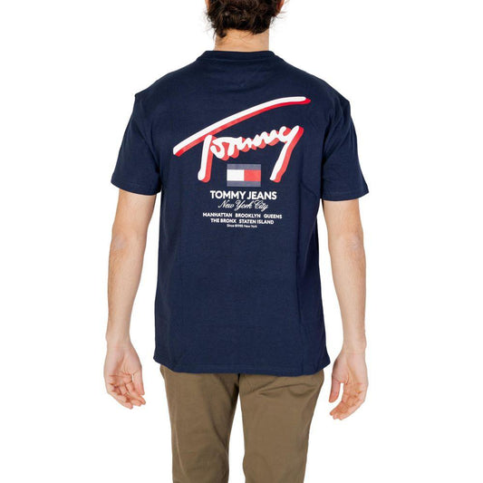 Tommy Hilfiger Jeans Blue Cotton T-Shirt