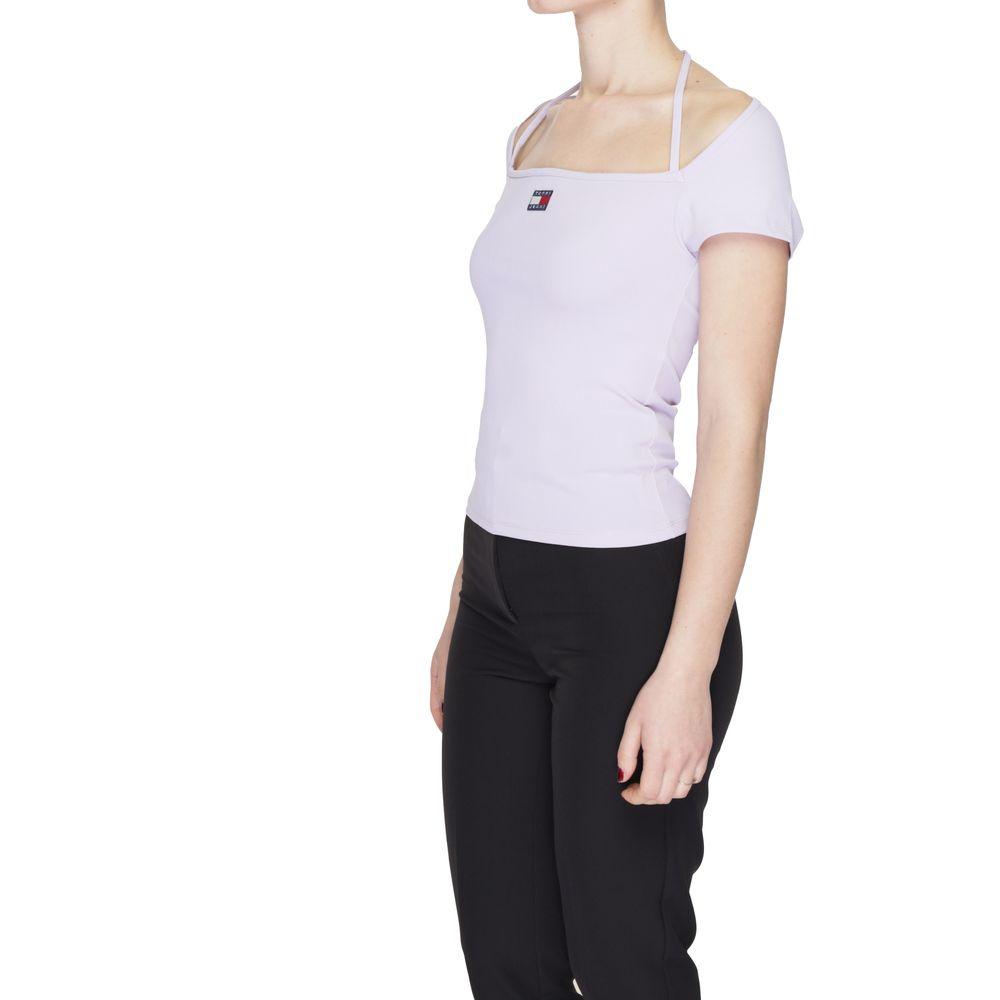 Tommy Hilfiger Jeans Purple Recycled Polyester Tops & T-Shirt - Arichezz.store