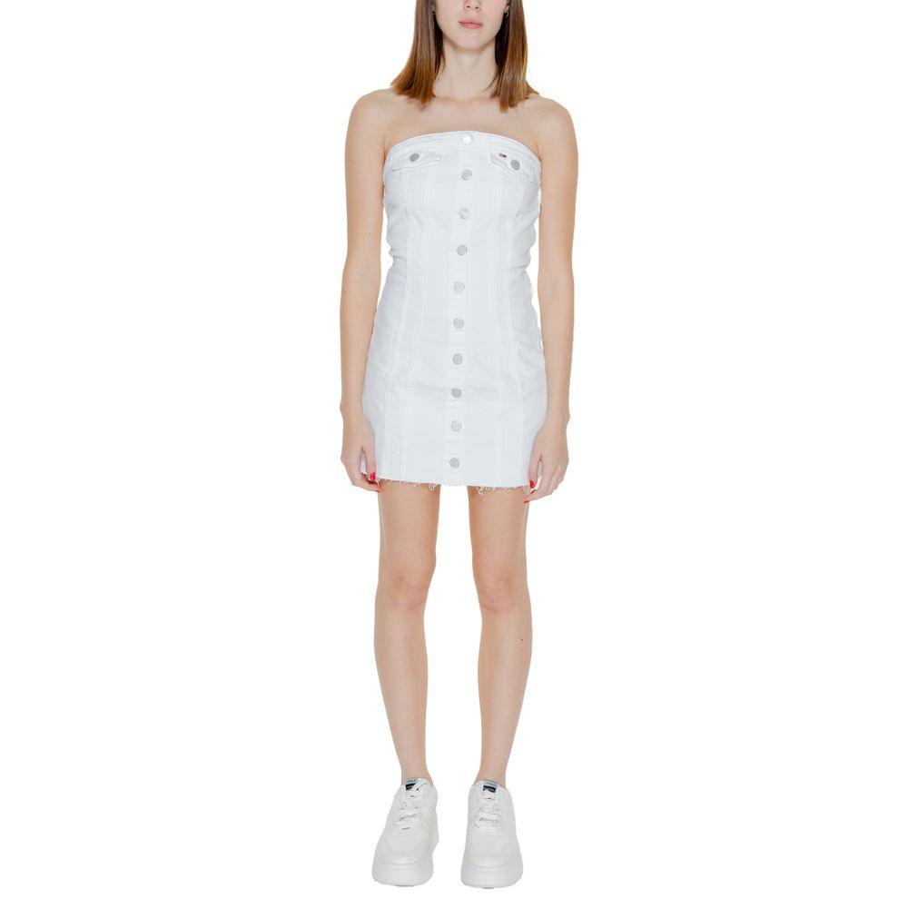 Tommy Hilfiger Women's White Cotton Rigenerato Dress