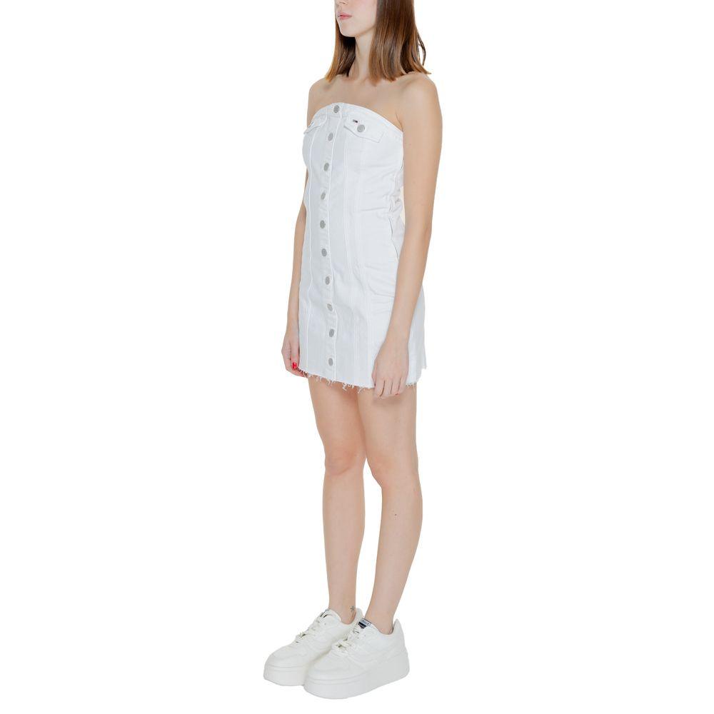 Tommy Hilfiger Women's White Cotton Rigenerato Dress