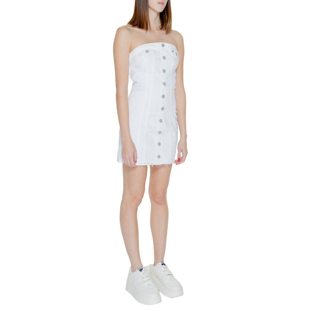 Tommy Hilfiger Women's White Cotton Rigenerato Dress