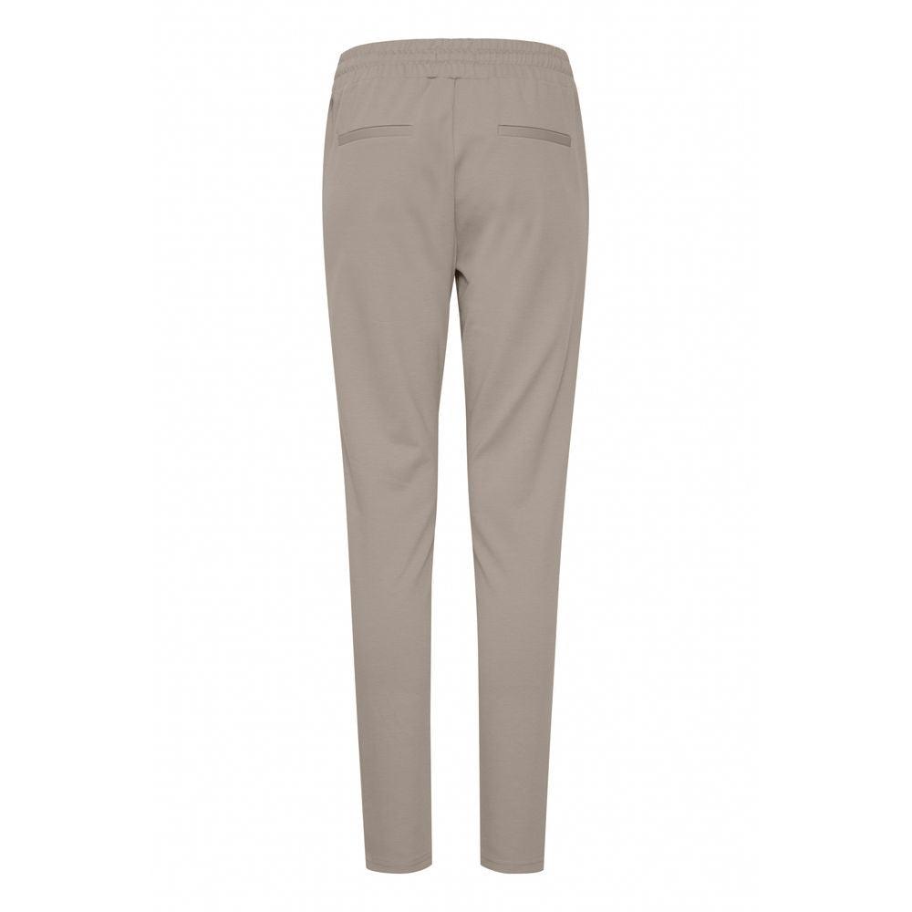 ICHI Gray Polyester Jeans & Pant