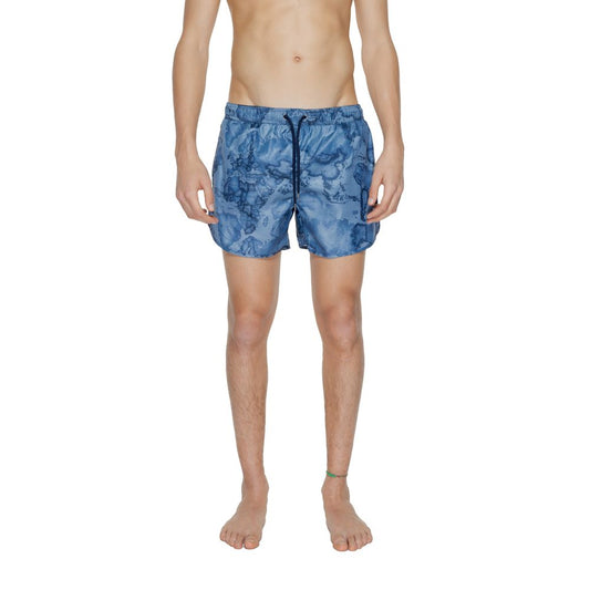 Alviero Martini Prima Classe Blue Polyester Swimwear - Arichezz.store