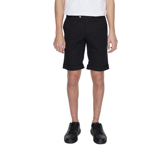 Alviero Martini Prima Classe Black Cotton Short - Arichezz.store