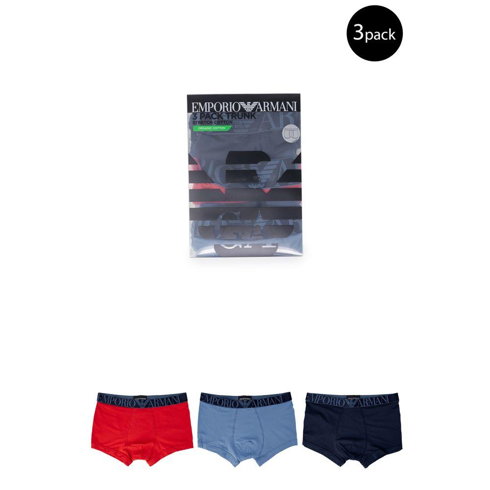 Emporio Armani Underwear Blue Cotton Underwear - Arichezz.store