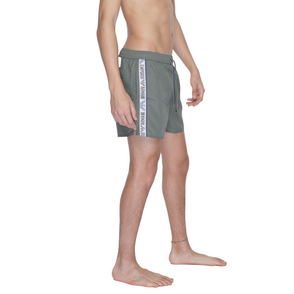 Emporio Armani Underwear Green Polyester Swimwear - Arichezz.store