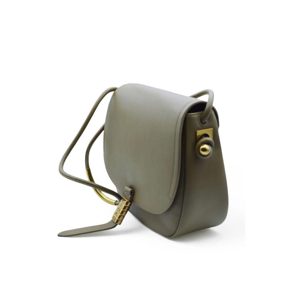 PINKO Green Leather Women Crossbody Bag - Arichezz.store