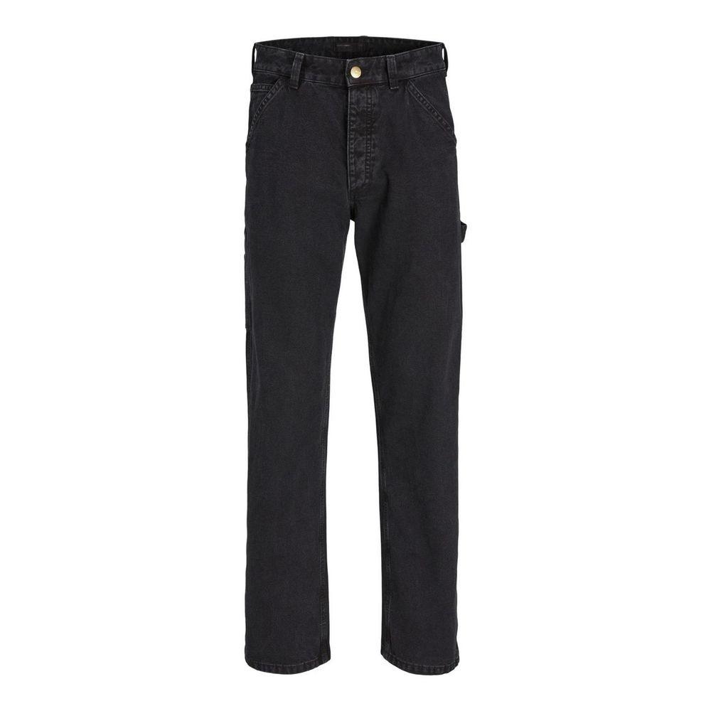 Jack Jones Black Cotton Jeans & Pant