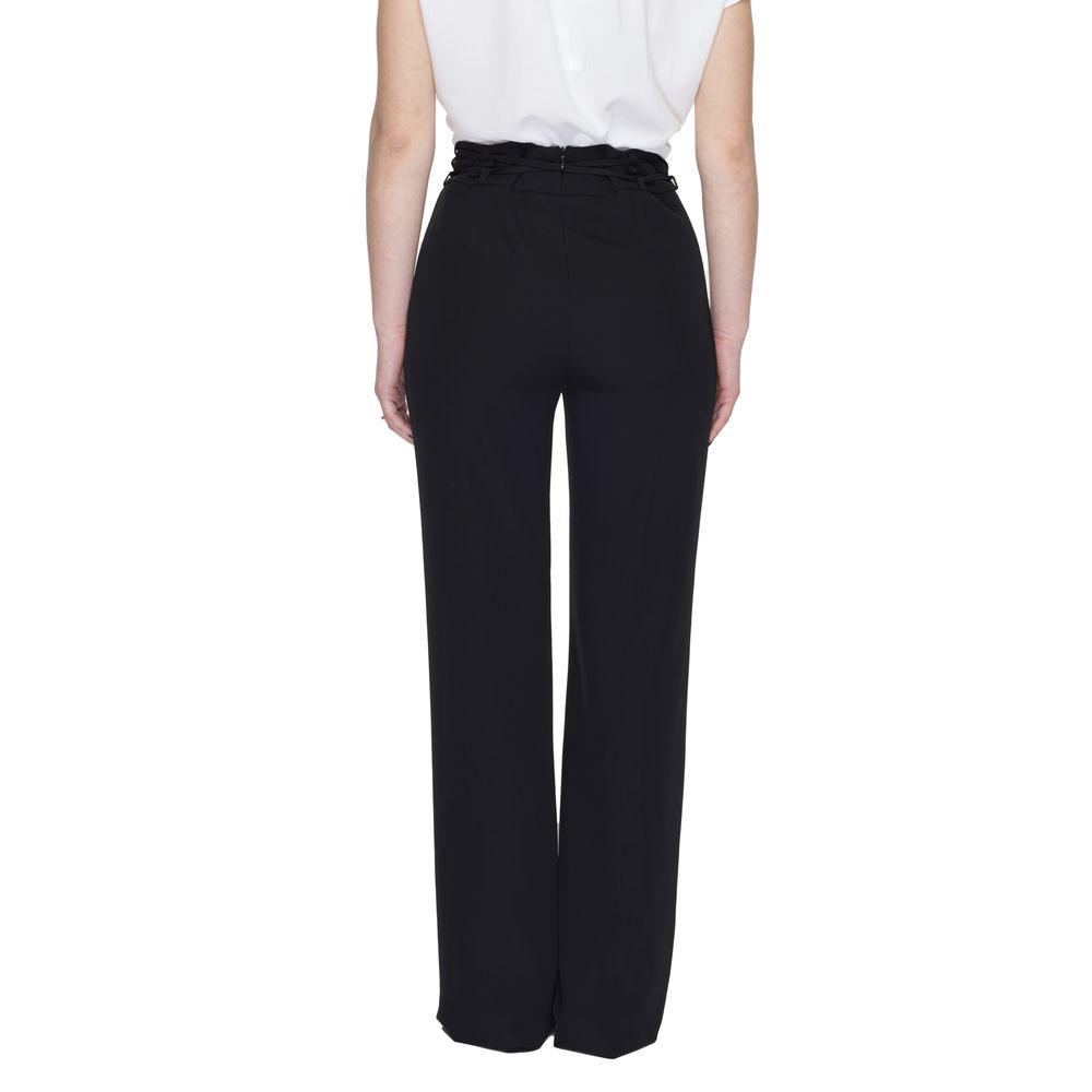 Sandro Ferrone Black Polyester Jeans & Pant