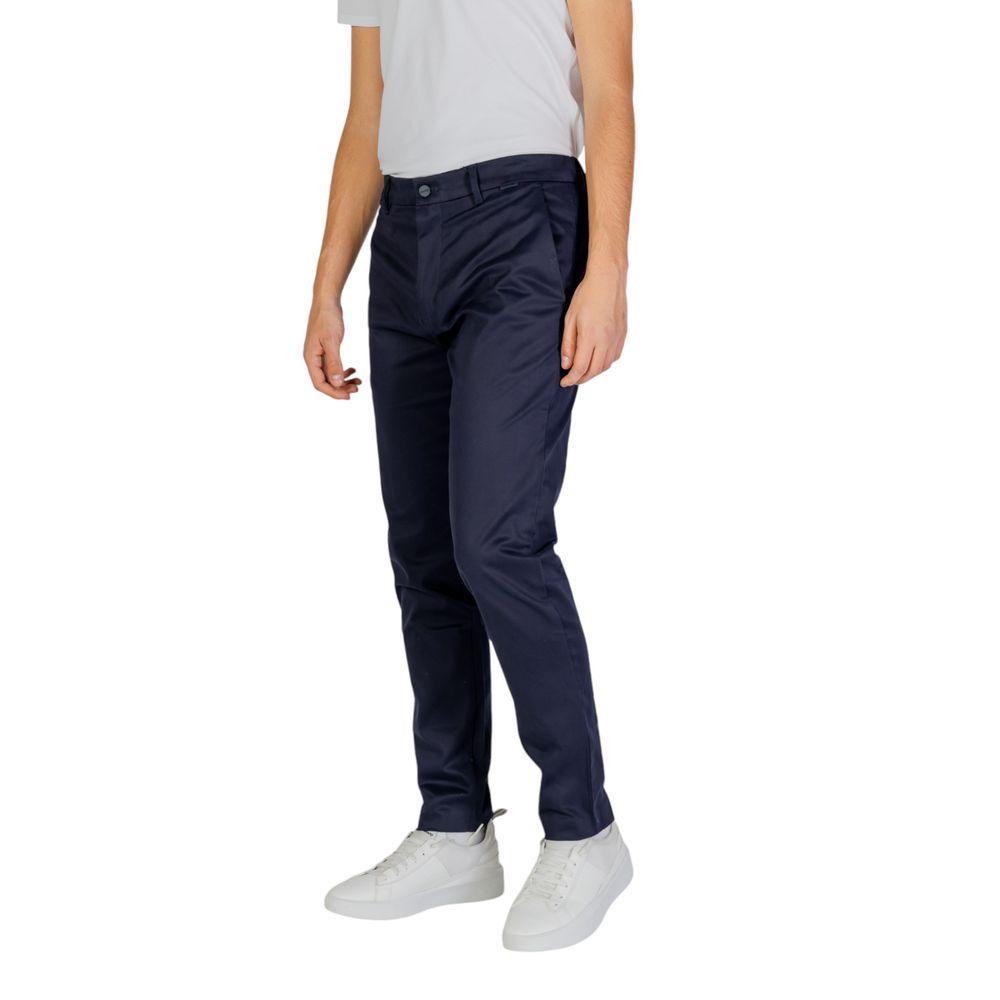 Calvin Klein Blue Cotton Rigenerato Jeans & Pant - Arichezz.store