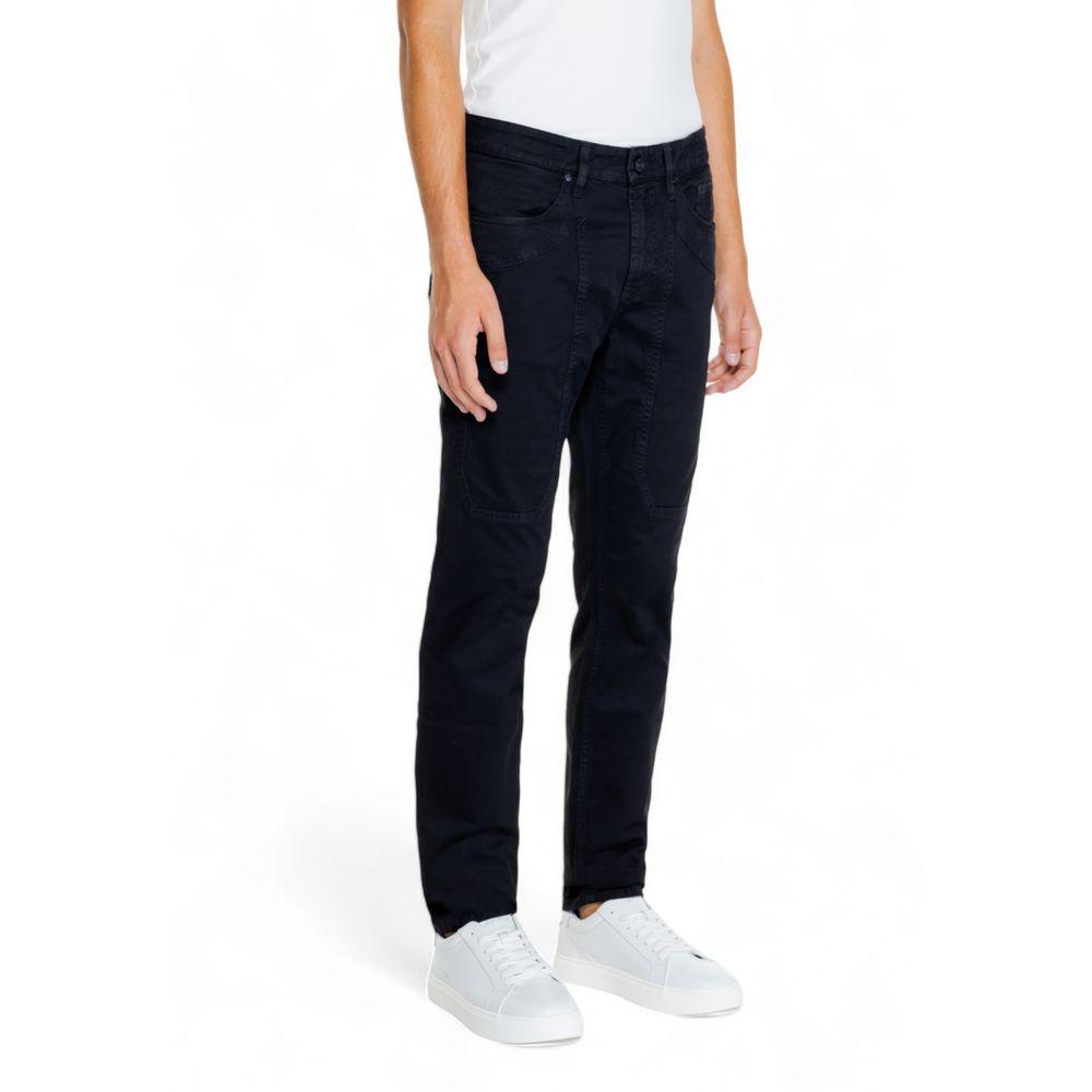 Jeckerson Black Cotton Jeans & Pant - Arichezz.store