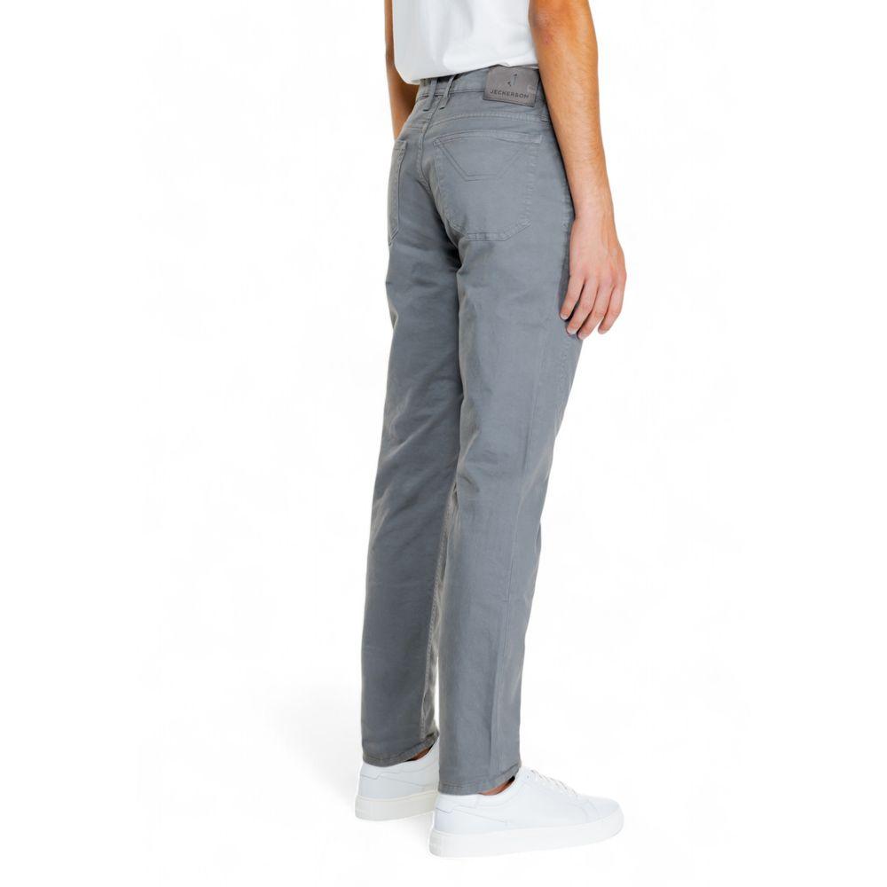 Jeckerson Gray Cotton Jeans & Pant - Arichezz.store