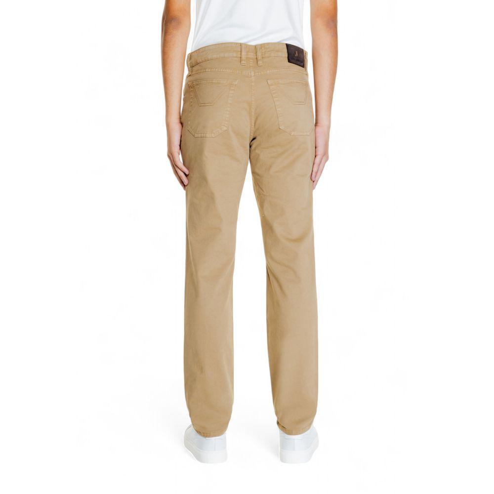 Jeckerson Beige Cotton Jeans & Pant - Arichezz.store