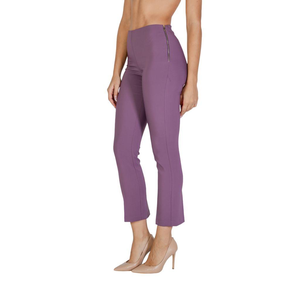 Sandro Ferrone Purple Polyester Jeans & Pant