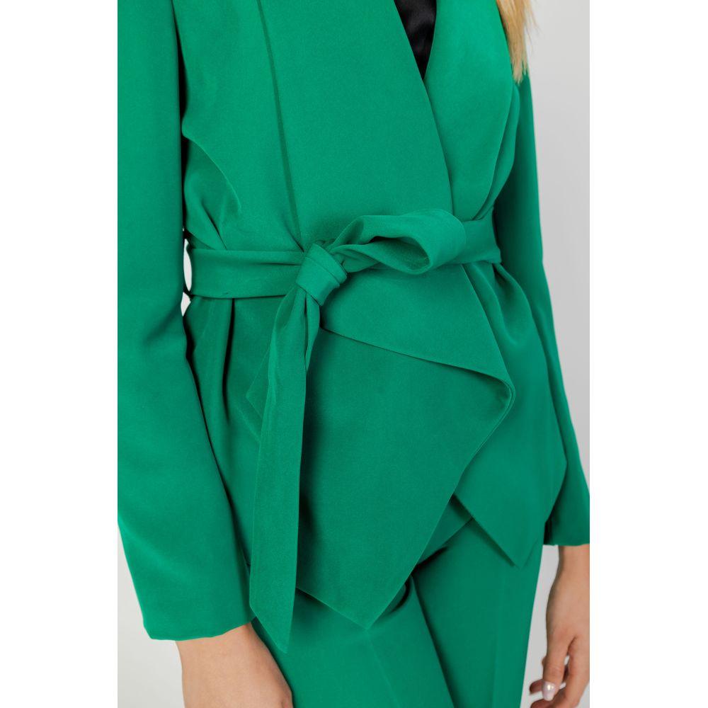 Sandro Ferrone Green Polyester Blazer for Women - Arichezz.store