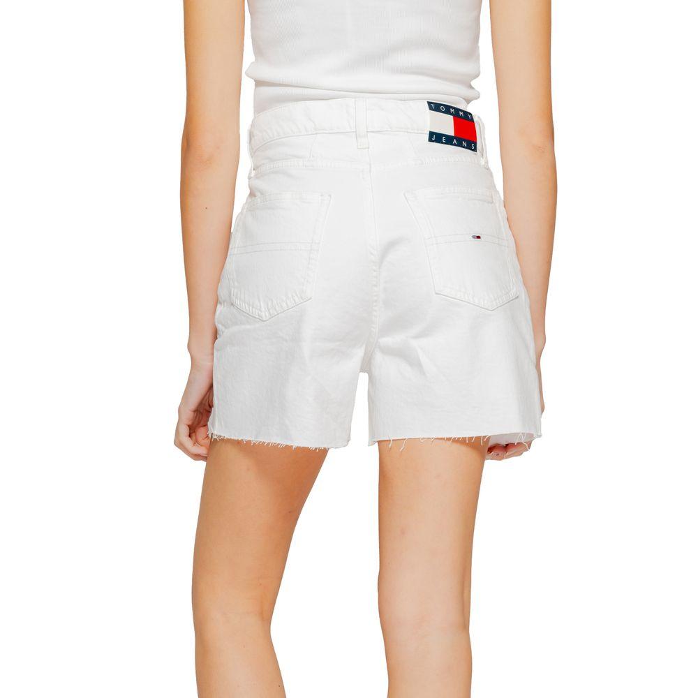 Tommy Hilfiger Women's White Cotton Rigenerato Shorts - Arichezz.store