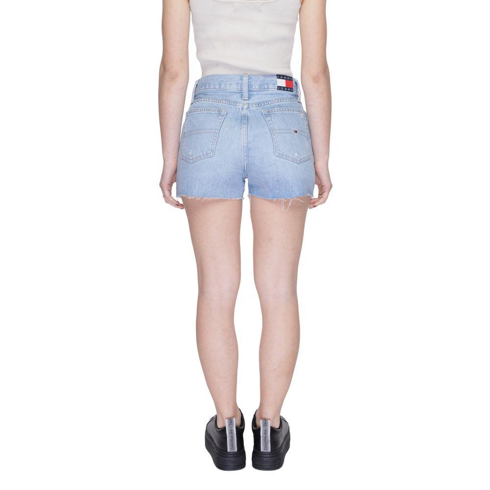 Tommy Hilfiger Light Blue Cotton Women's Shorts - Arichezz.store