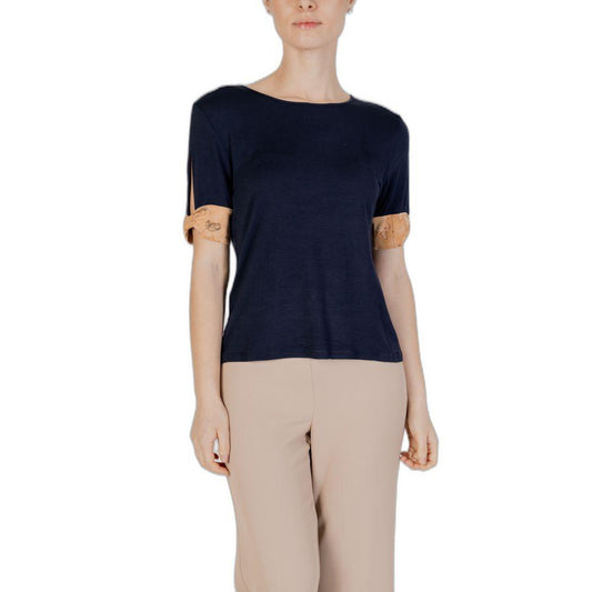 Alviero Martini Prima Classe Blue Viscose Tops & T-Shirt - Arichezz.store