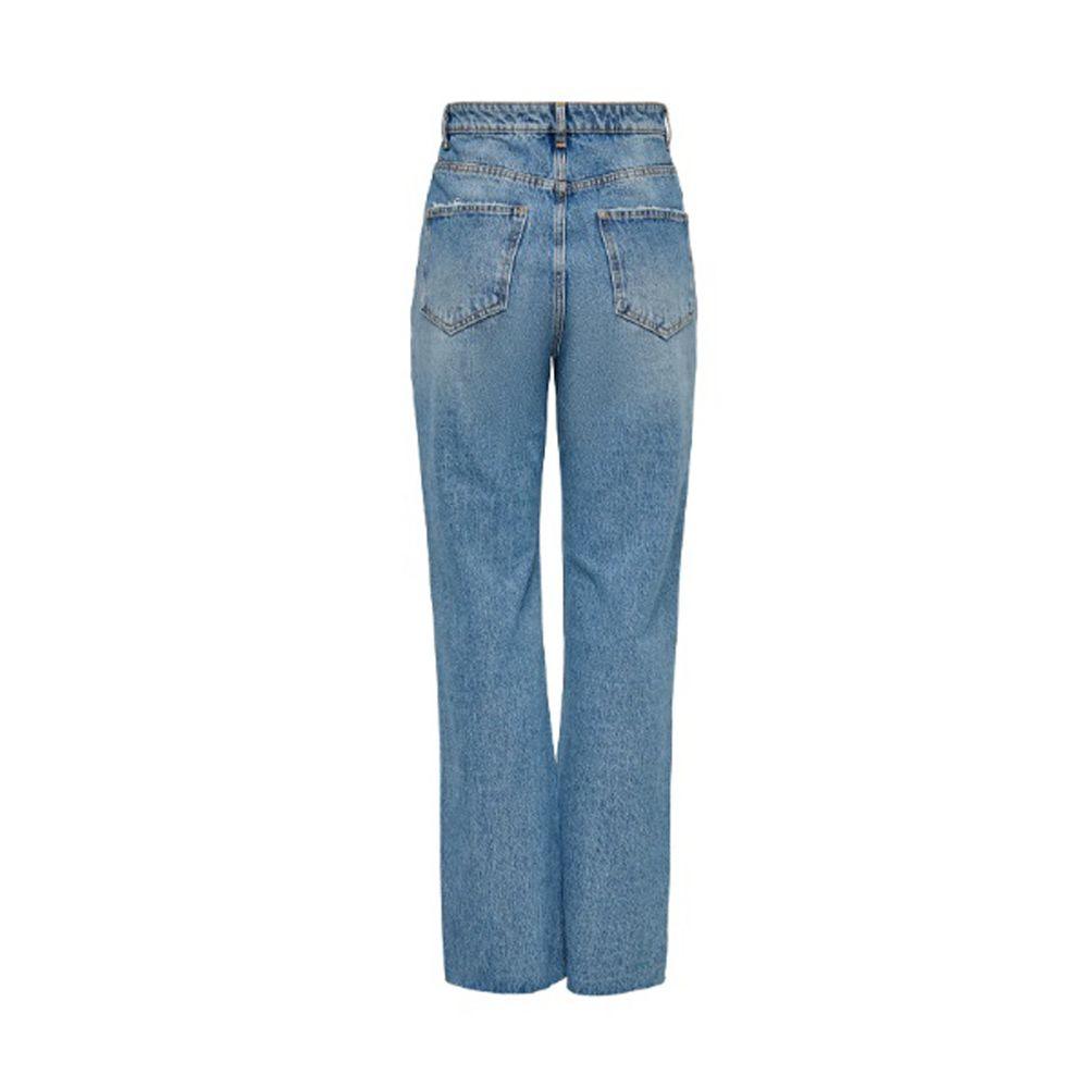 Only Light Blue Cotton Jeans & Pant