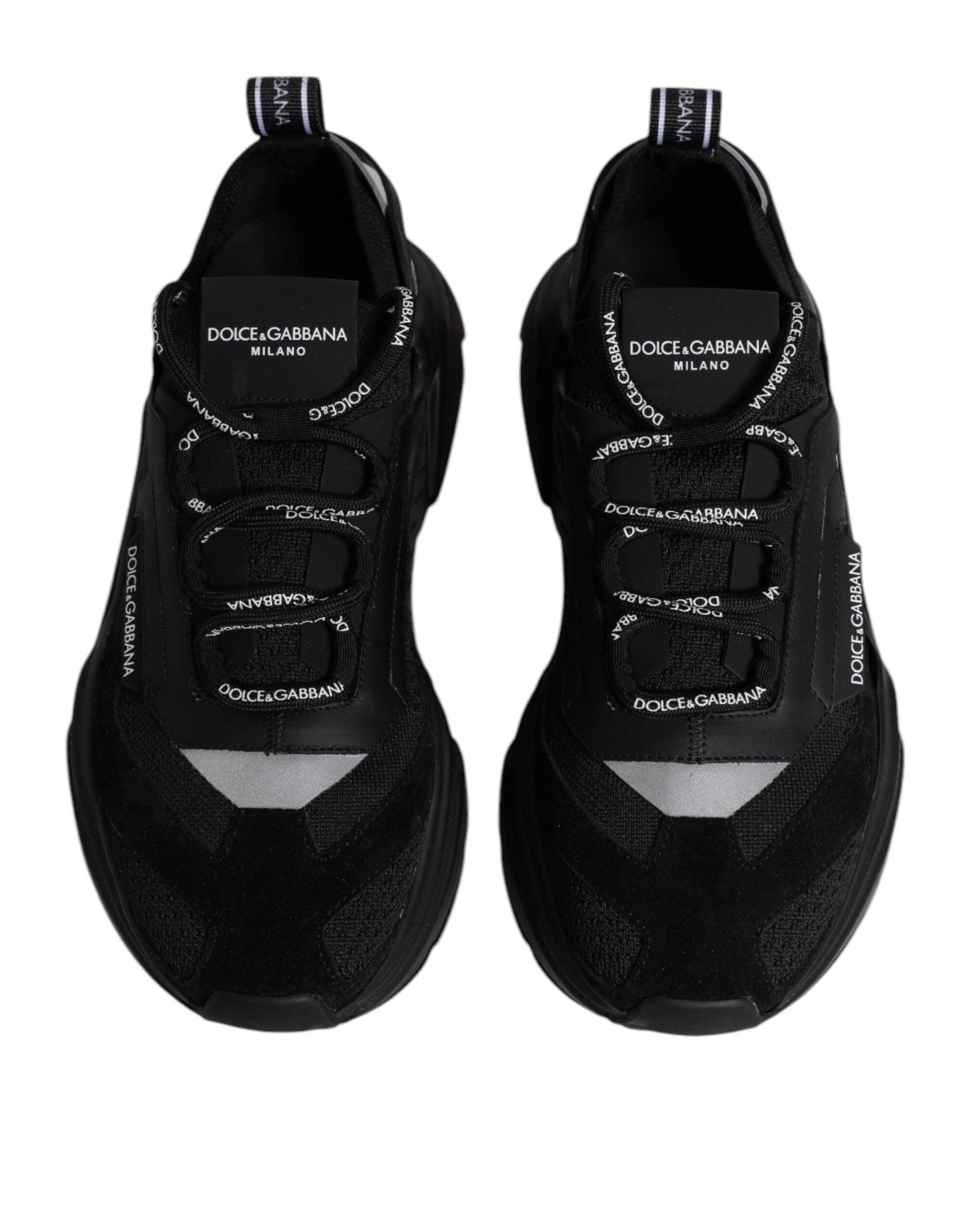 Dolce & Gabbana Black Daymaster Low Top Men Sneakers Shoes - Arichezz.store