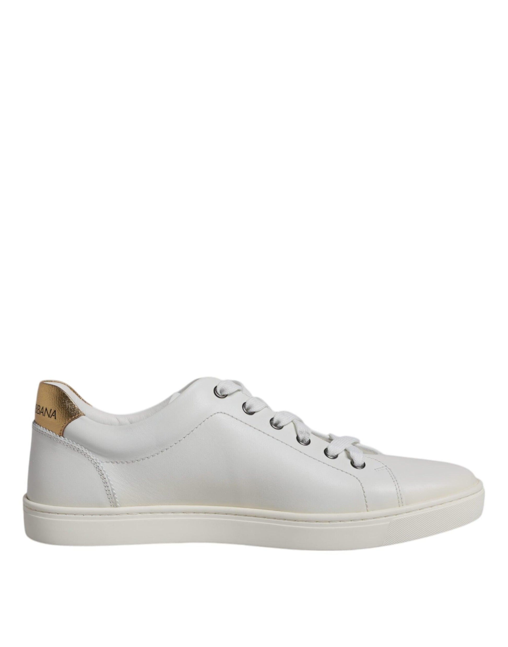 Dolce & Gabbana White London Heart Low Top Sneakers Shoes - Arichezz.store